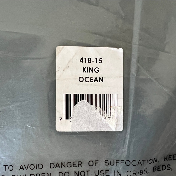 Luxome Luxury KING Sheet Set Viscose Bamboo 400TC OCEAN BLUE 418-15 Cooling NWT - Picture 5 of 5